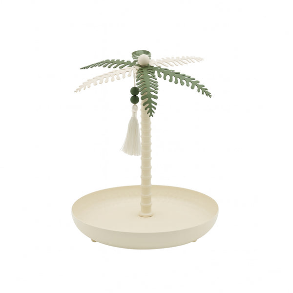 301-4 Fruit Tray – 31cm (D) – Ivory & Green