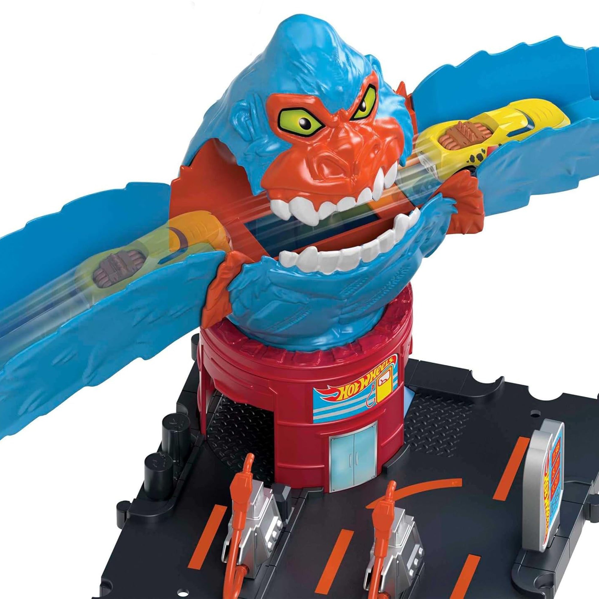 HDR30 Hot Wheels City Nemesis Gorilla Garage Playset with Car