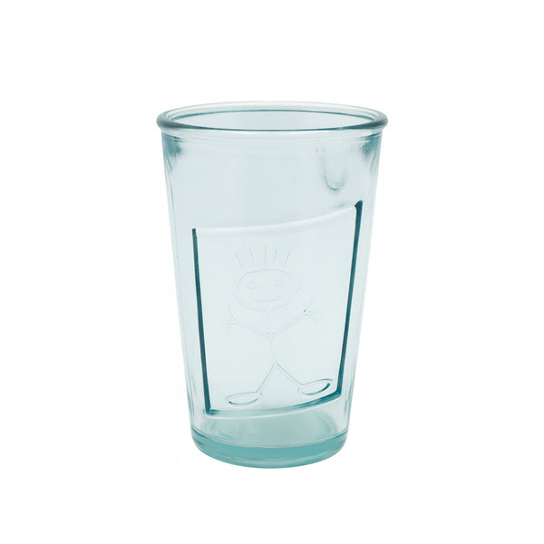 1003 Eco Green Fun Character Glass Tumbler – 300 cc – Playful Reusable Drinking Glass