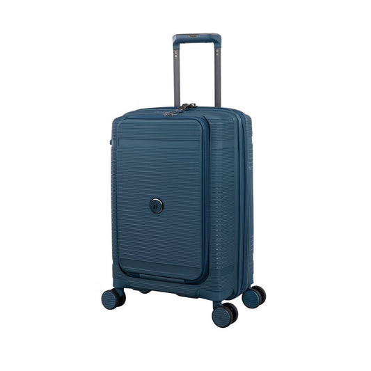 15-3108-08 Trolley Bag – 21" Cabin-Size Hard Shell Travel Luggage in Light Blue