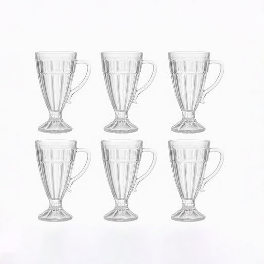 Z59109JWA – Bermuda Tall Glass Set – 6 Pieces – 9oz – Footed Handle Design