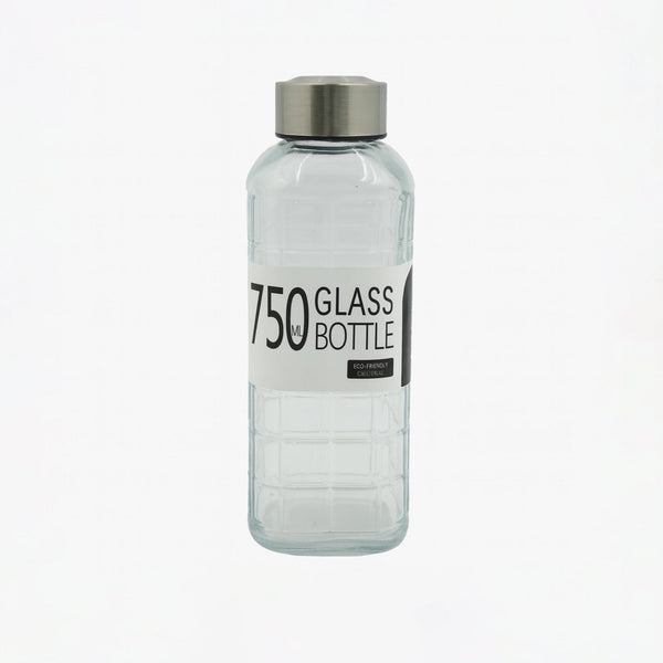 24Q82FGBXG – Glass Bottle 750ml –  Stainless Steel Lid