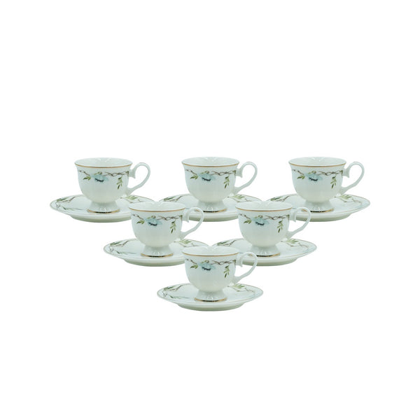 MK-414 Turkish Coffee Cup & Saucer Set 12 pcs