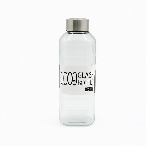 24Q83FGBXG – Glass Bottle 1000ml –  Stainless Steel Lid