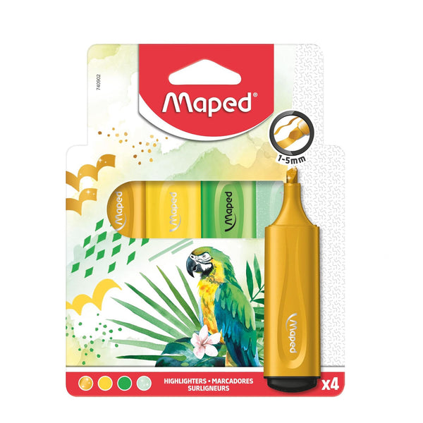 MD-740922 Maped Fluo Peps Tropical Highlighters – 4 Colours