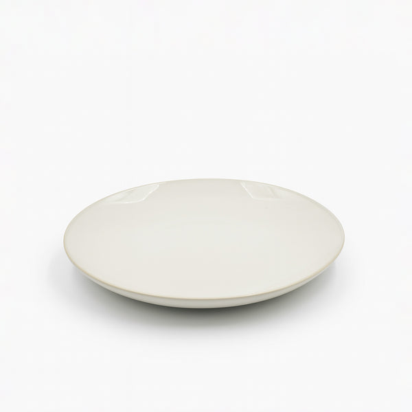 99580-16 – Ceramic Plate – 10 Inches – Glossy Ivory with Minimalist Finish
