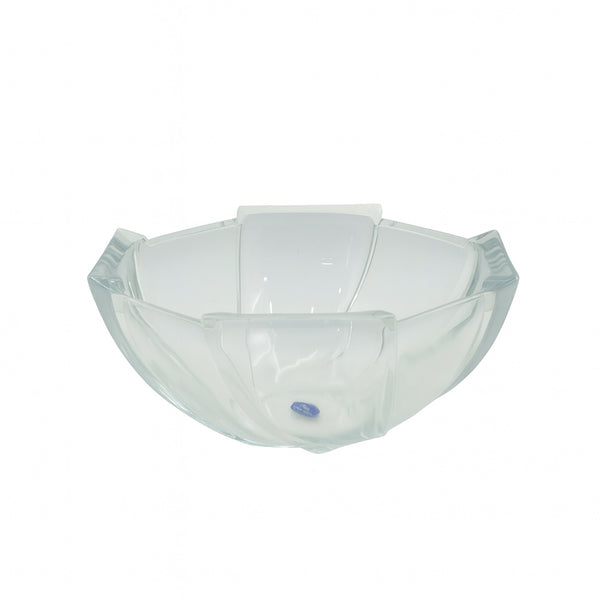 ISF-948 Square Glass Fruit Bowl 248mm (D) x 110mm (H) – Modern Clear Serving Bowl