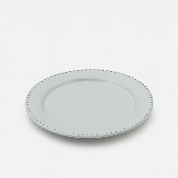 99579-09 – Ceramic Dinner Plate 25.4 cm – White with Beaded Rim Design
