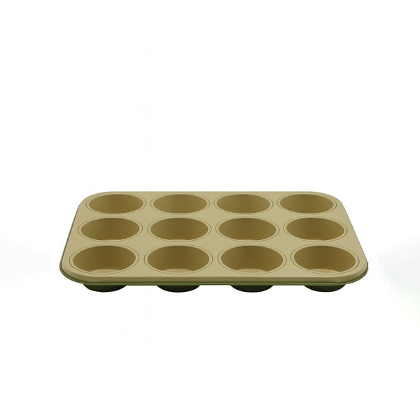 39912C Cargnam Muffin Tray – 12 Cup – Guardini Bake Natural Non-Stick Baking Pan