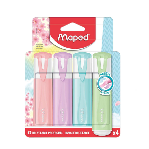 MD-742546 Maped Fluo Pastel Highlighter Set – 4 Pieces