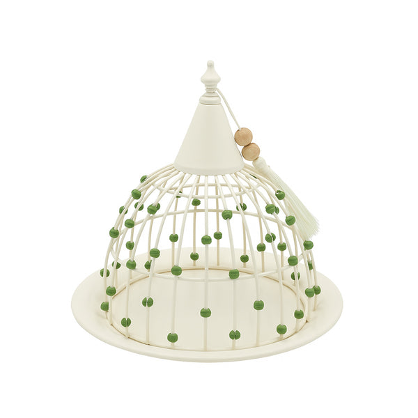 25236-54 – Fruit Tray with Lid – 28cm (D) – Cream Dome Cover