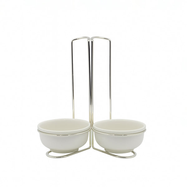 CD-6818 – Double Serving Soup Ladle Holder with Stand – 24cm (H)