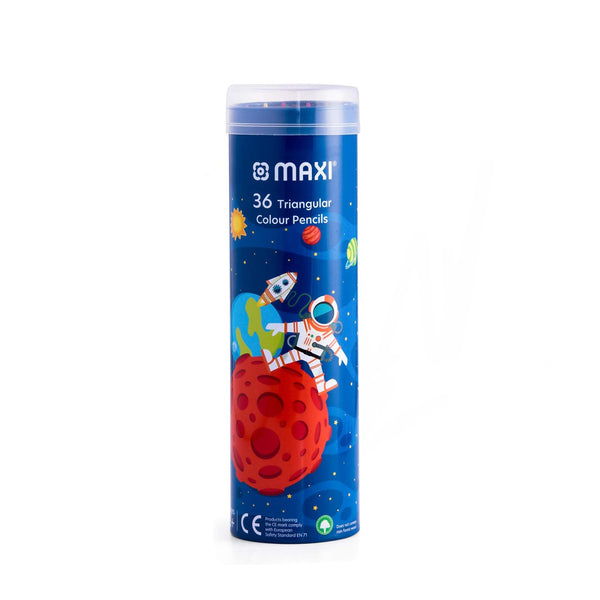 MX-CPR36 MAXI Triangular Colour Pencil  - 36 Colours