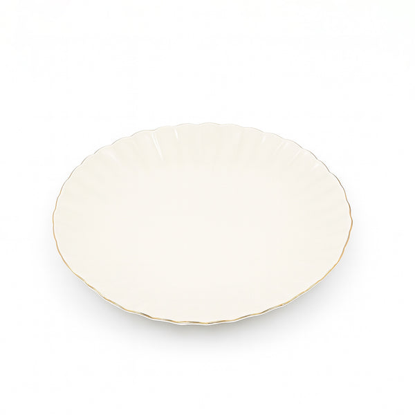 SC3647 Plate – 10.2" Porcelain with Gold Rim
