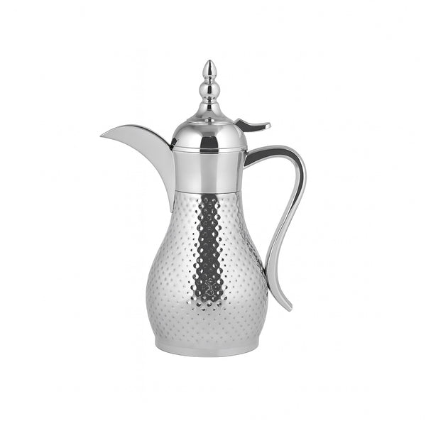 GER2384 Stainless Steel Vacuum Flask – 0.6L, Silver Dotted Finish