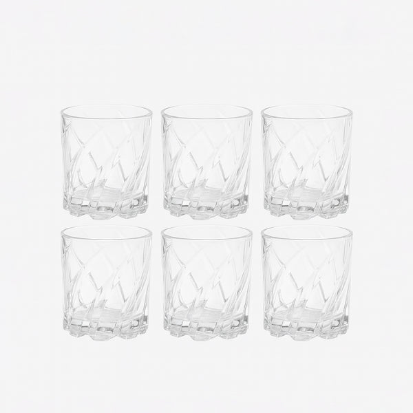 KB054A Glass Tumbler Set – 6 Pieces – 280ml Capacity