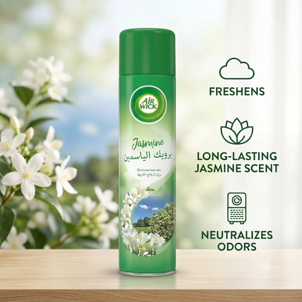 Air Wick Jasmine Air Freshener Spray – 3 × 300ml – Refreshing Floral Fragrance