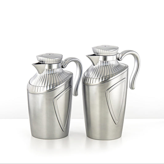 UWP – Vacuum Flask 2-Piece Set (0.7L & 1L) – Matte Chrome