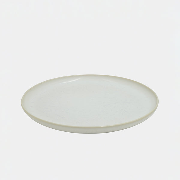 0001-9 – Ceramic Salad Plate – 8.25" Matte Speckled White Finish