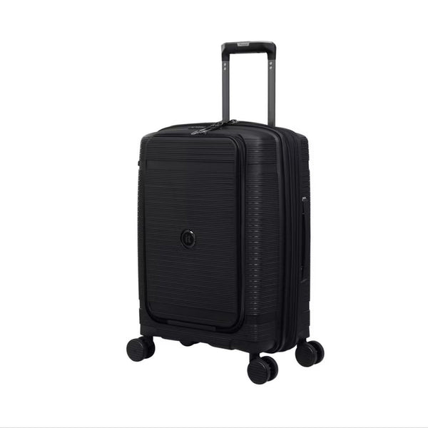 15-3108-08 Trolley Bag – 21" Cabin-Size Hard Shell Travel Luggage in Black