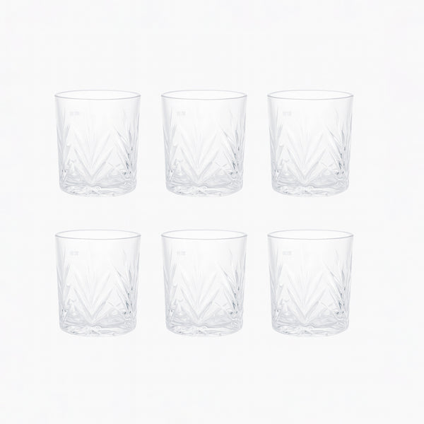 DM313 Glass Tumbler Set – 6 Pieces – 290ml Capacity