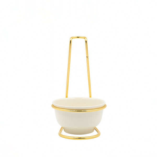 MT-19 – Spoon Holder with Gold Metal Stand – 22cm (H)
