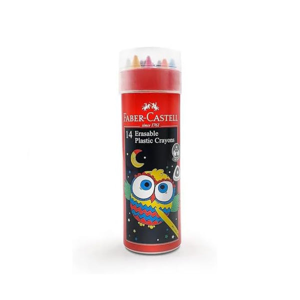 FCIN122812 – Faber-Castell Erasable Plastic Crayons – 12 Colours