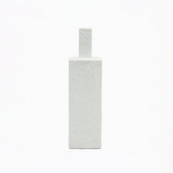 99600-06 Ceramic Vase – 36cm (H) – Tall Square Textured Design