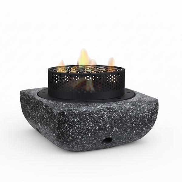 R251586-039 VIP Outdoor BBQ Stove – 28.8 x 28.8 x 18 cm – Compact Square Stone-Style Design