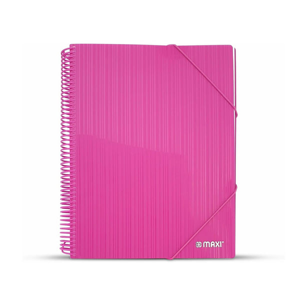 MX-SDB40-P Maxi Spiral Display Book – 40 Pockets – Pink