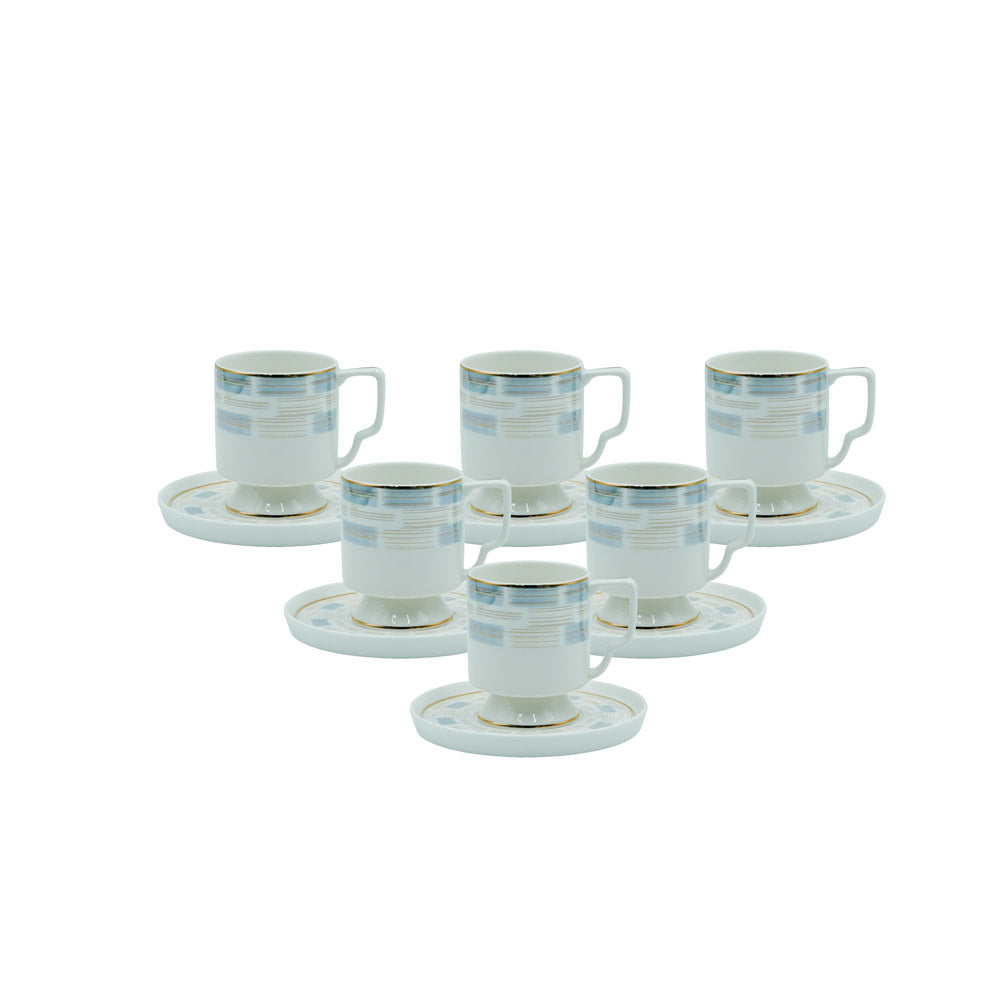 MK-419 Milk Cup & Saucer  Set 12 pcs