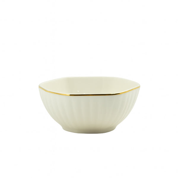 SC3656 Bowl – 3.5" Porcelain with Gold Rim