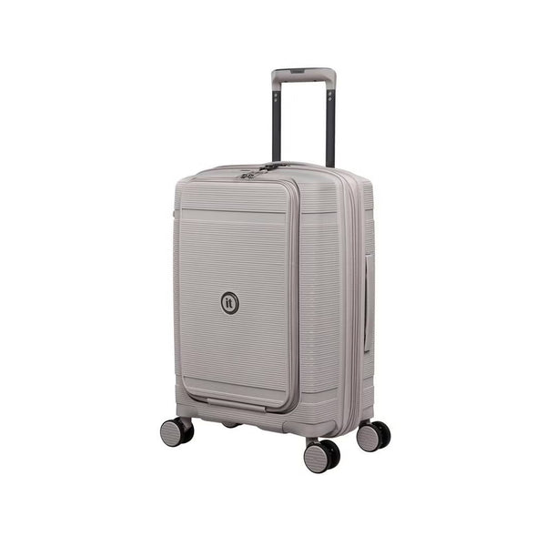 it luggage 21" Cabin Spinner Trolley – Compact Expandable Hard Shell Carry-On with TSA Lock, Durable Polypropylene, SKU 15-3108-08, Cream