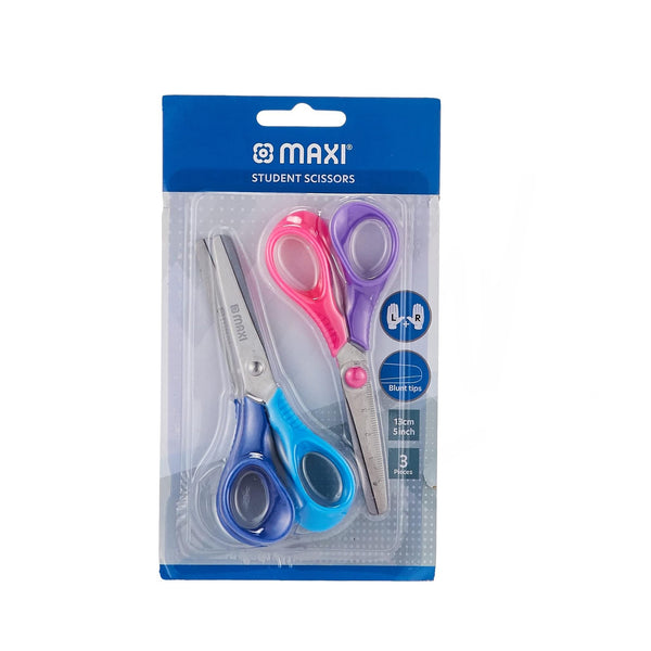 MX-3SCR Maxi Student Scissors – 3 Pieces – 13cm Blunt Tip