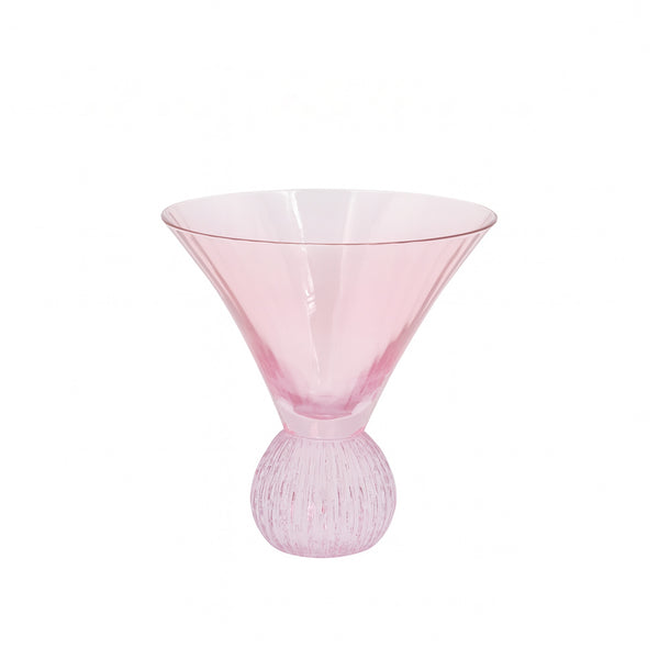 323-15/0711-4 Glass Ice Cream Cup – 215ml – Pink