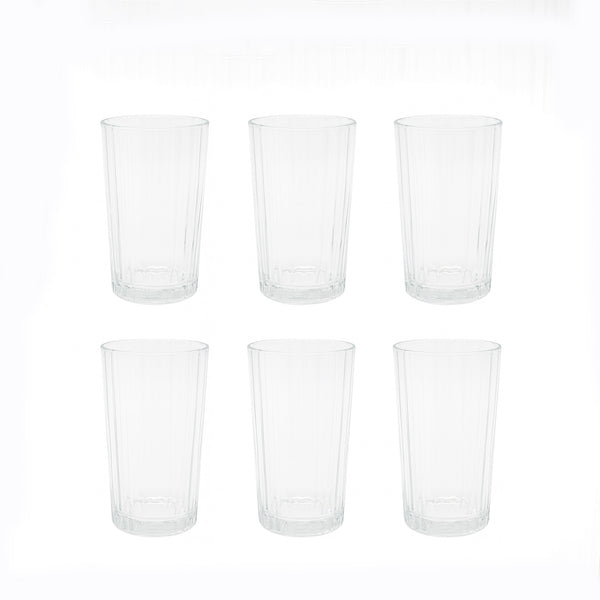 TY4337-2 Glass Tumbler Set – 6 Pieces – 320ml Capacity
