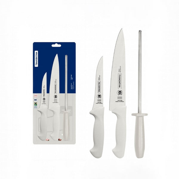 24499812 Knife Set – 3-Piece Premium Kitchen Set with Sharpener