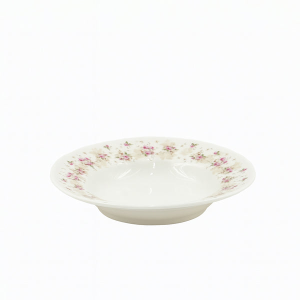 SC525-1 Soup Plate – 9" Porcelain Floral Design