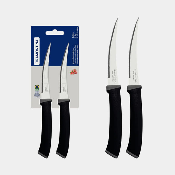 Tramontina 23495205 Felice Tomato Knife – 2-Piece Set – 5-Inch Serrated Blades
