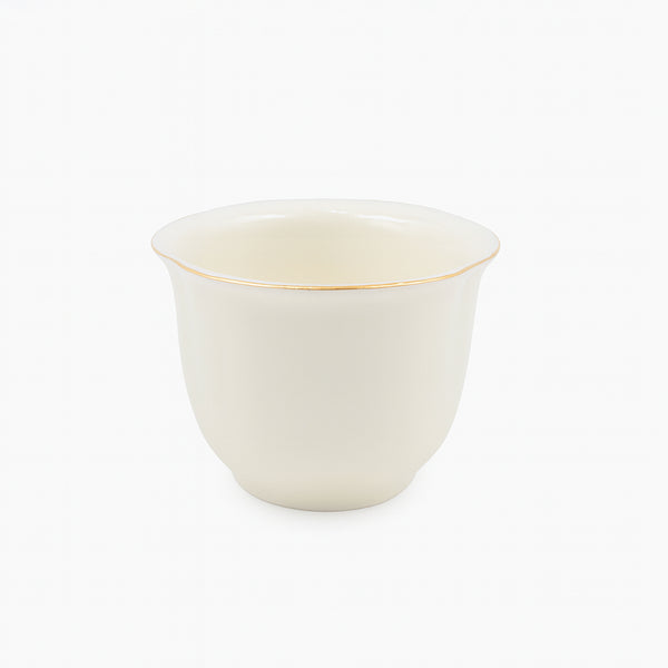 SC3884 Cawa Cup Set – 12-Piece Porcelain with Gold Rim