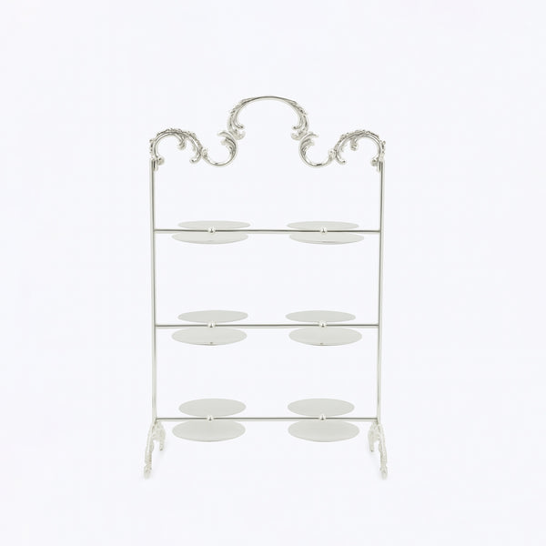 CD-7299 – 3-Layer Cup Stand – Silver – 25cm (W) x 40cm (H)