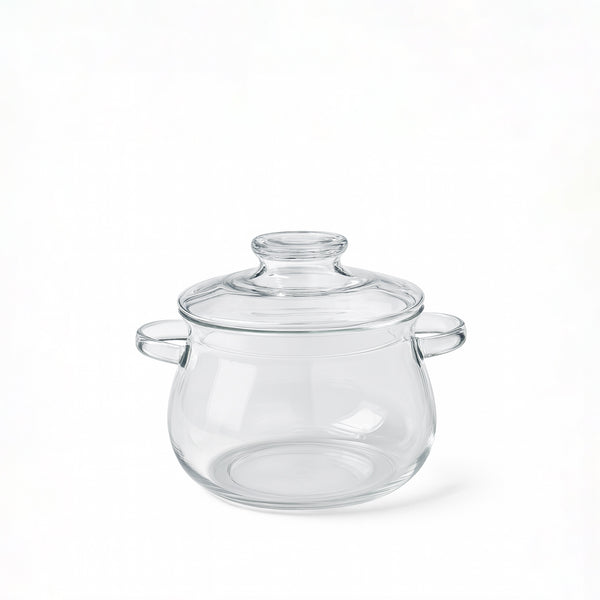 VG127 Glass Pot with Lid – 2 Liter – Transparent Borosilicate Cookware