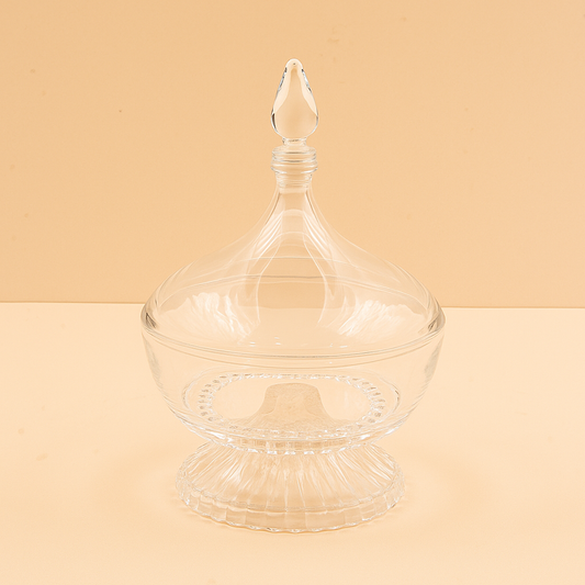 Acrylic Candy Bowl with Stand – Clear Finish – 15cm (D) – HS-T320