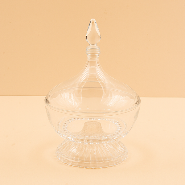 Acrylic Candy Bowl with Stand – Clear Finish – 15cm (D) – HS-T320