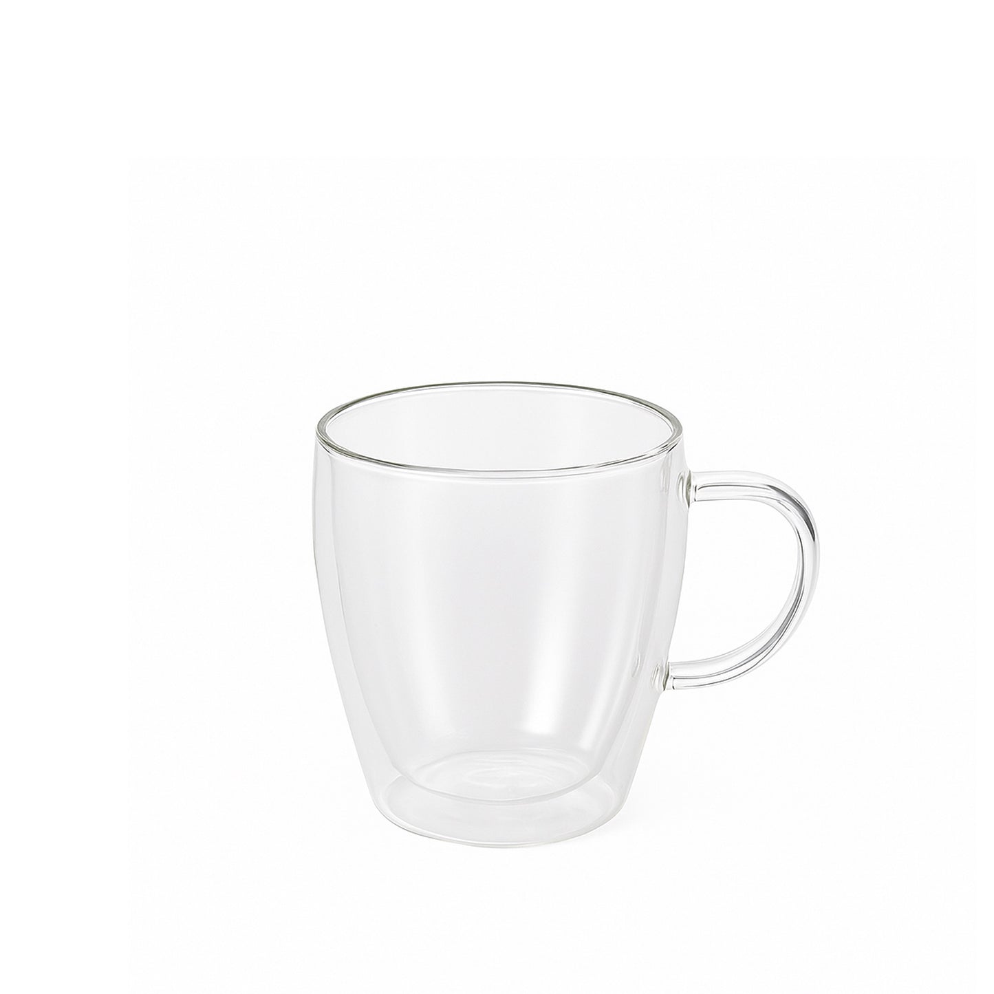 Glass Cup – 350 ml – Clear Double Wall Insulated Design – ND-32057-P