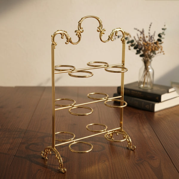 CD-7285 Cawa Cup Stand – Rose Gold Finish – 12 Ring Design