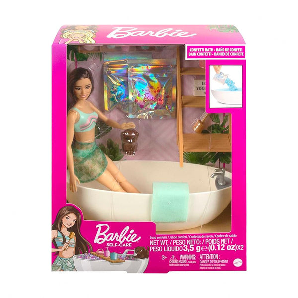 HKT92 Barbie Soap Confetti Bath Play Set – Doll & Accessories