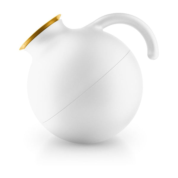 502712 Globa Vacuum Flask White W/2Rim
