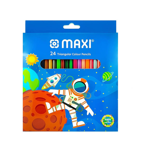 MX-CP24 Maxi  Triangular Colour Pencils – 24 Colours