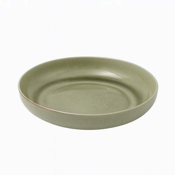 HL707-12 Porcelain Bowl – 7" Round Deep Bowl in Glossy Beige Finish
